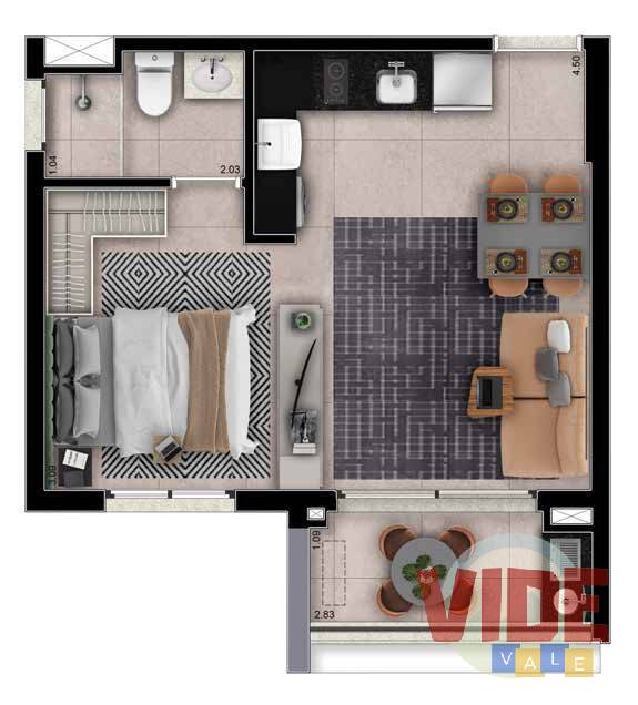 Apartamento à venda com 1 quarto, 33m² - Foto 25