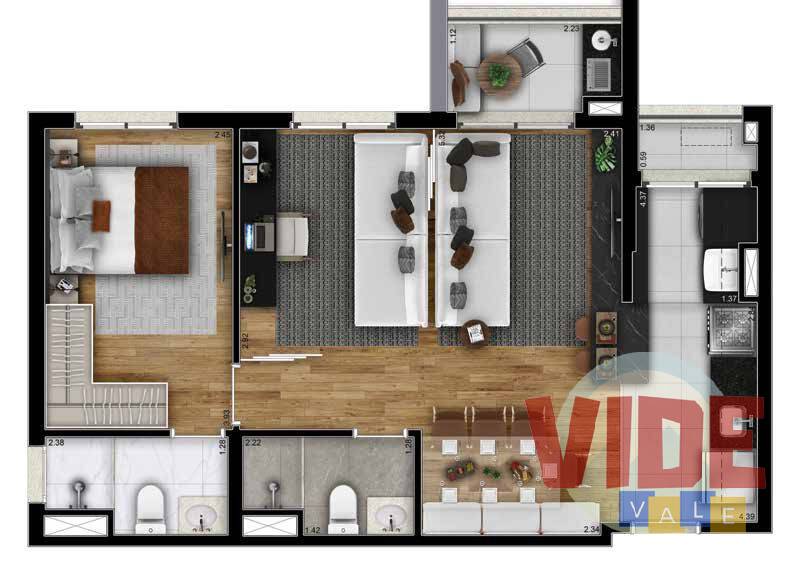 Apartamento à venda com 1 quarto, 33m² - Foto 28