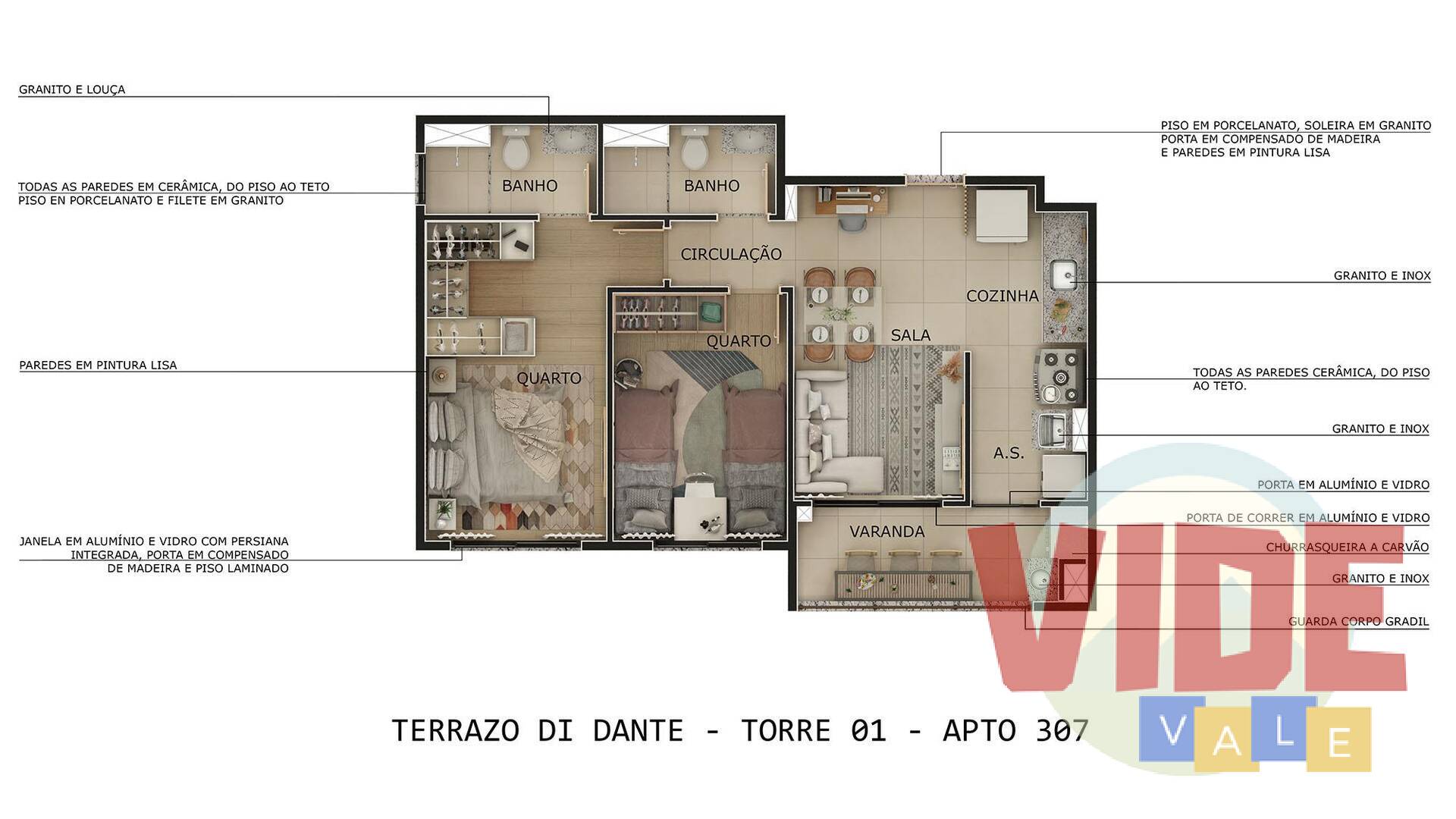 Apartamento à venda com 2 quartos, 55m² - Foto 9