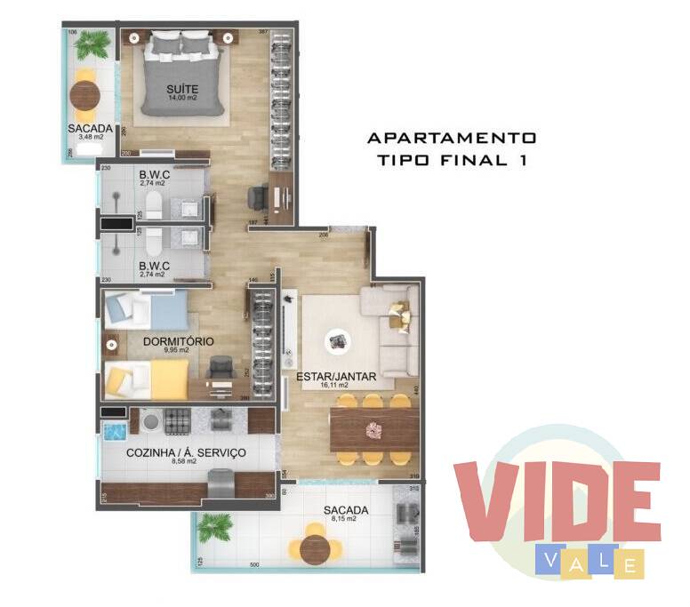 Apartamento à venda com 2 quartos, 75m² - Foto 10