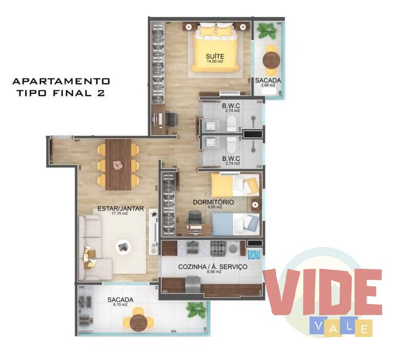 Apartamento à venda com 2 quartos, 75m² - Foto 11