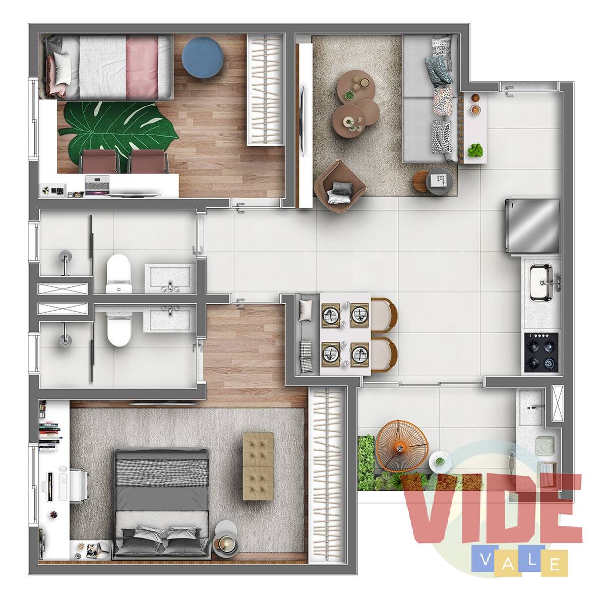 Apartamento à venda com 2 quartos, 58m² - Foto 19