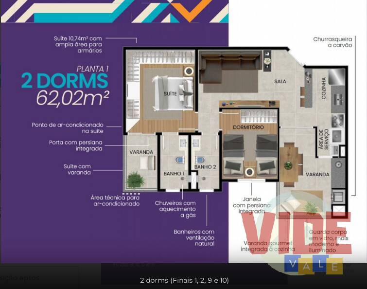 Apartamento à venda com 2 quartos, 61m² - Foto 22