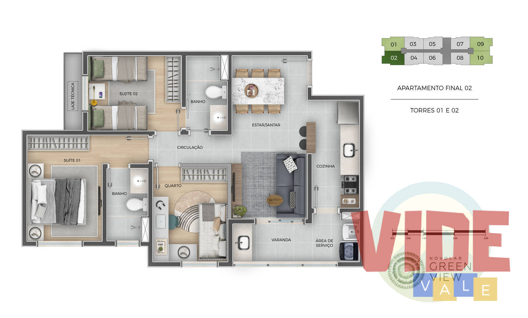 Apartamento à venda com 3 quartos, 66m² - Foto 31