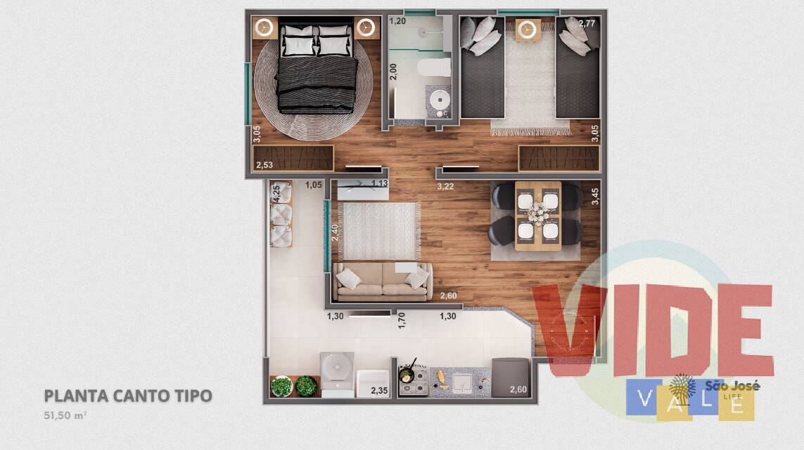 Apartamento à venda com 2 quartos, 51m² - Foto 14