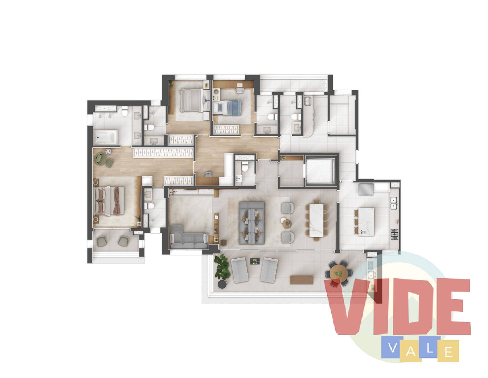 Apartamento à venda com 4 quartos, 220m² - Foto 17