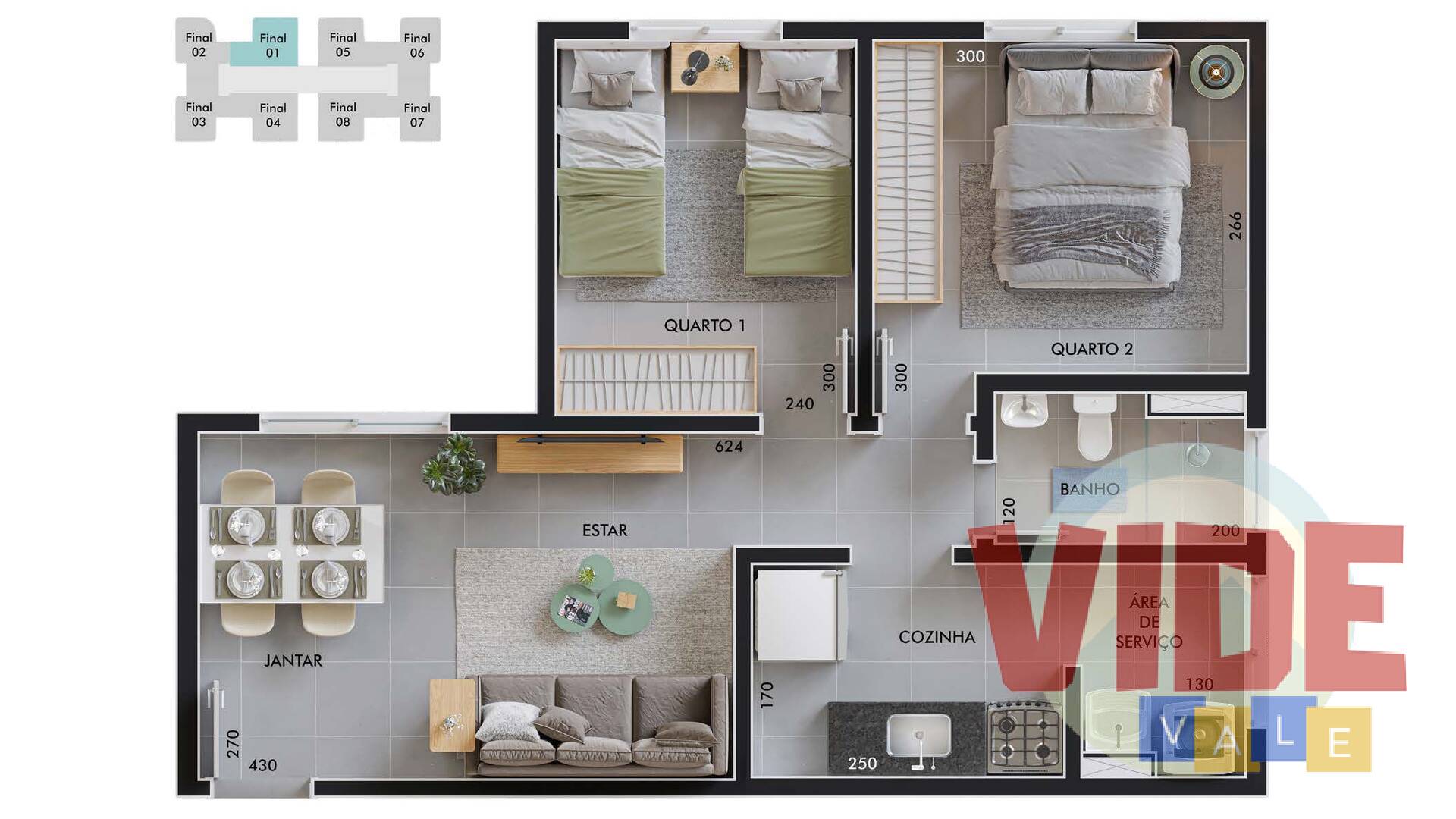 Apartamento à venda com 2 quartos, 46m² - Foto 19