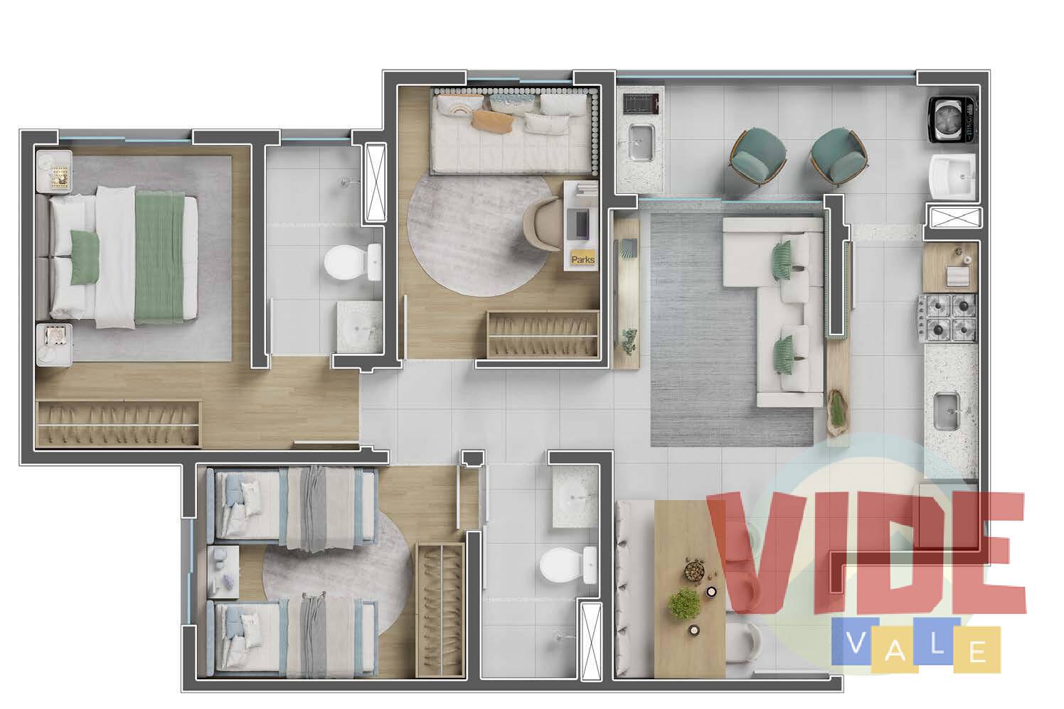 Apartamento à venda com 2 quartos, 54m² - Foto 29