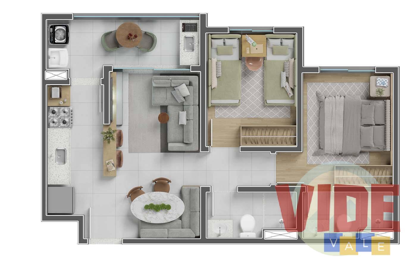 Apartamento à venda com 3 quartos, 66m² - Foto 23