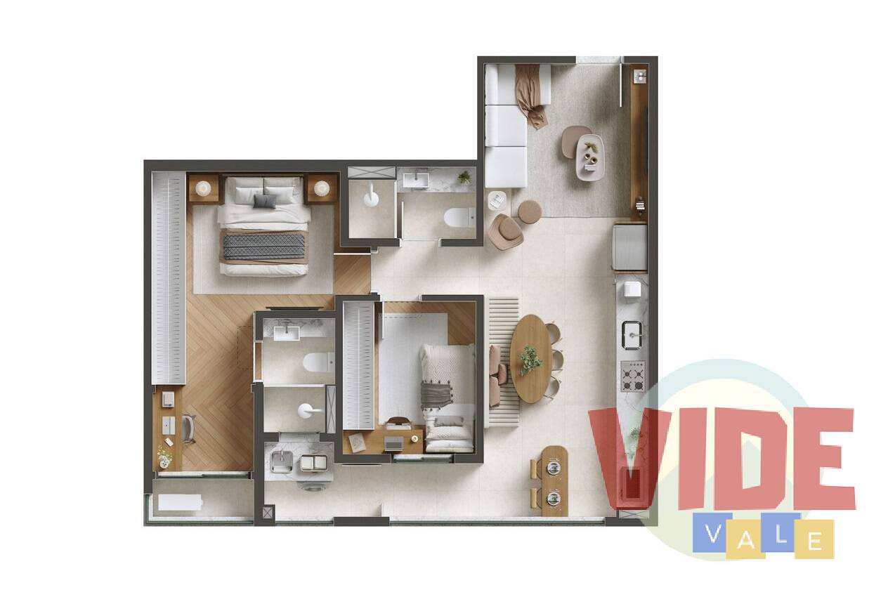 Apartamento à venda com 2 quartos, 75m² - Foto 8