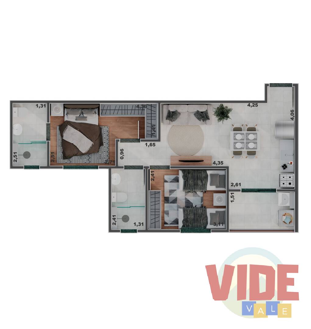 Apartamento à venda com 3 quartos, 66m² - Foto 17