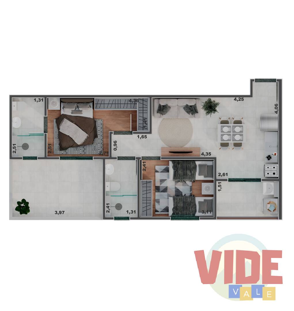 Apartamento à venda com 3 quartos, 66m² - Foto 24