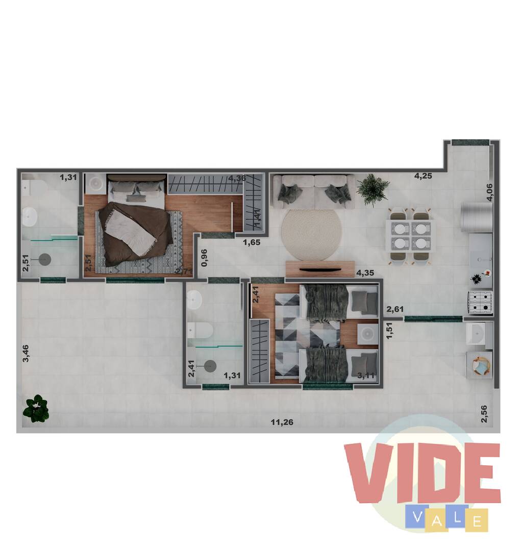 Apartamento à venda com 3 quartos, 66m² - Foto 25