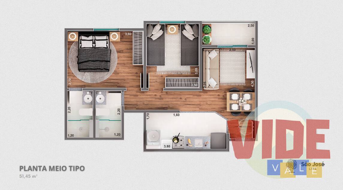 Apartamento à venda com 2 quartos, 51m² - Foto 15